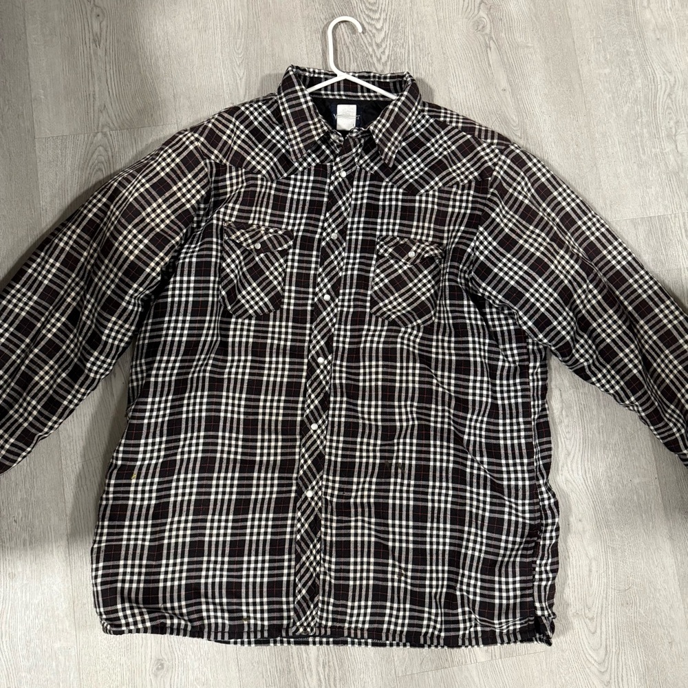 Thick Wrangler Black Quilted Jacket